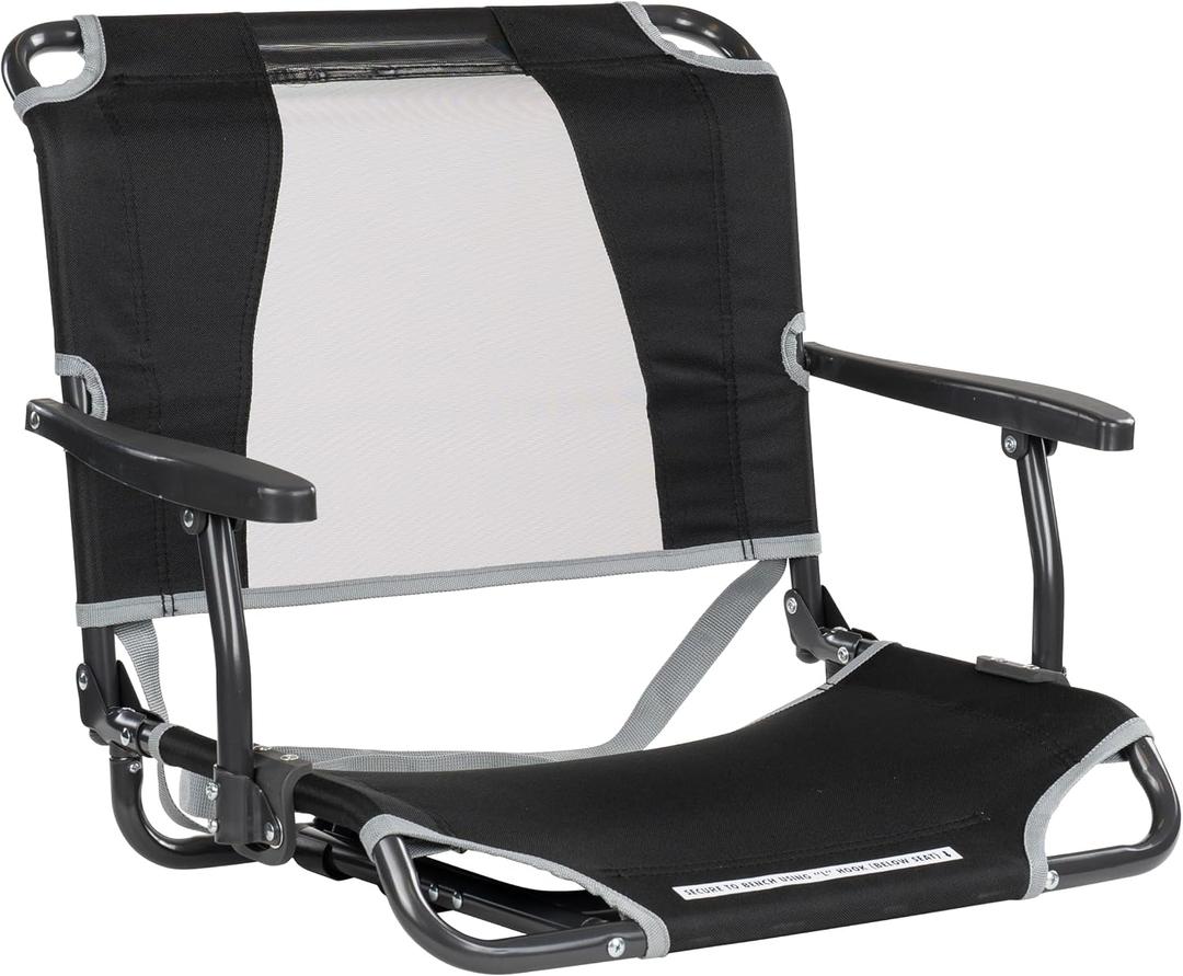 GCI Outdoor Comfort Chair and Stadium Seat, Big comfort stadium chair, armrests