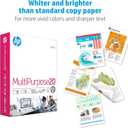 HP Papers | 8.5 x 11 Paper | MultiPurpose 20 lb | 5 Ream Case - 2500 Sheets | 96 Bright | Made in USA - FSC Certified | 115100PC