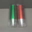 Tioncy 100 Pcs 9 oz Christmas Plastic Cups Christmas Disposable Wine Cups Team Naughty or Nice Christmas Cups Bulk Christmas Drinking Cups Coffee Cocktail for Xmas Wedding Party Supplies (Stylish)