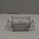 7.09" X 4.72" Small Raffle Drum Upgraded Ticket Spinner Holds 600 Tickets Raffle Wheel Spinner with Stand Drum Cage for Games Events(Silver)