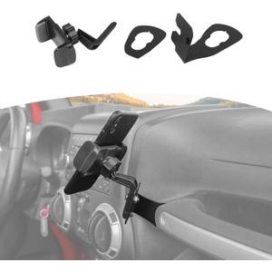 RT-TCZ for Wrangler JK Radio Mic Mount Holder, Passenger Grab Bar Walkie Talkie Phone Mount for Jeep Wrangler JK JKU 2011 2012 2013 2014 2015 2016 2017