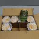 8 Pack Green Candle Jars for Making Candles, 7 OZ Empty Glass Candle Making Jars with Bamboo Lids for Candle Making Supplies, Candle Containers Vessels for Home DIY Decoration