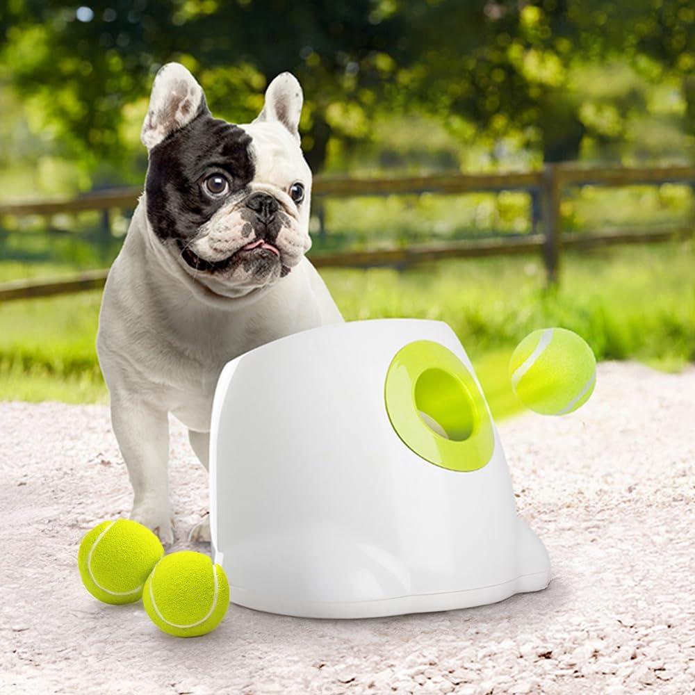 ALL FOR PAWS Original Dog Automatic Ball Launcher for Small and Medium Dogs, Interactive Dog Tennis Ball Throwing Machine, Enrichment Mental Stimulation Toys, Reduce Boredom & Stress (Mini Size)
