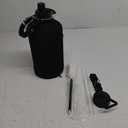 1 Gallon Water Bottle Insulated | Thickened Stainless Steel Vacuum Metal Water Jug | Portable Sports Large for Gym and Hiking with Straw, Carrier Bag, Handle Strap | BPA-Free 128 oz (Advanced Black)