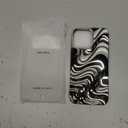 Caseative for iPhone 16 Pro Max Case,Water Ripple Pattern Wave Phone Case (Silver)
