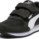 Puma Unisex-Child ST Runner Hook and Loop, Puma Black-Puma White-Cool Light Gray, Little Kid 13.5