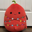 Squishmallow Christo the Chili Pepper Plush Stuffed 13 inch Christmas Lights