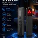 Calpol Hidden Camera Detectors - AI-Powered Anti-Spy Device, GPS Tracker & Bug Detector, Portable RF Signal Scanner for Hotels, Travel, Home & Office with LED (Black)