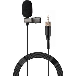 Lavalier Microphone Lapel Microphone Compatible with Sennheiser Wireless Transmitter - Unidirectional Condenser Mic  3.5mm Screw Lock Plug