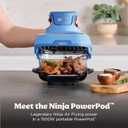 Ninja Crispi 4-in-1 Glass Air Fryer | 450°F | Non-Toxic | 4QT & 6-Cup Glass Containers w/Lids | Microwave, Freezer, Dishwasher Safe | Max Crisp, Air Fry, Bake, Recrisp | Electric Cobalt | FN101BL2