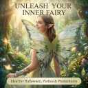 Fairy Wings for Adults, Fairy Costume Set with Elf Ears and Fairy Flower Arm Wrap for Party, Cosplay, 27"x29.5"
