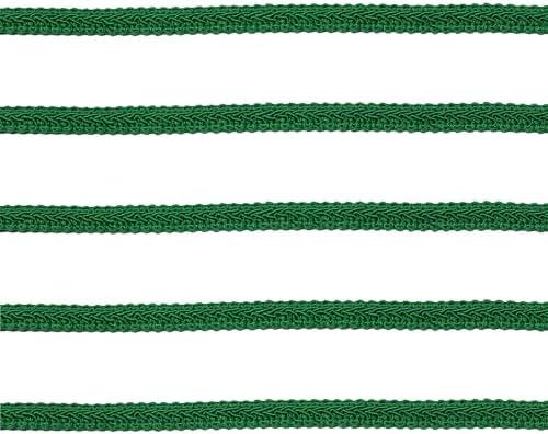 Tibaoffy Long 12 Yard Wide 12mm/0.47nch Centipede Ribbon Trim Lace Gimp Braid Decorated Lace for DIY Craft Sewing Fabric, Crafts and Sewing（Dark Green）
