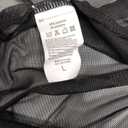 Sexy Open Front V Neck Ruffle Sheer Mesh Lace Wireless Babydoll Lingerie Dress with Thong 2 Piece (Large, Black)