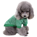 Jecikelon Pet Dog Clothes Dog Sweater Soft Thickening Warm Pup Dogs Shirt Winter Puppy Sweater for Dogs (Green, S)