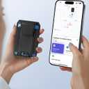 TopMade for Magsafe Wallet, Works with Apple Find My, Strongest Magnetic Wallet for iPhone 17/16/15/14/13/12 Series, Magnetic Card Holder with Adjustable Stand, RFID Blocking, 9 Cards Holder, Black