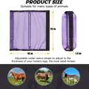 Fly Boots for Horses, Non-Slip Breathable Horse Fly Boots,Comfy Mesh Horse Fly Leggings (Black, XXL)