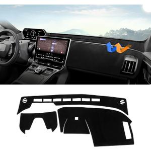 Autorder Dashboard Cover Mat for Toyota bZ4X /Subaru Solterra 2023 2024 2025 Accessories Dash Cover Upgrade Velvet Dash Mat Sunshade Glare UV Rays Protector