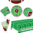 Football Party Supplies Kit - Serve 25, Includes Dinner & Dessert Plates, Napkins, Cups, Tablecloth - Perfect for Football Birthday & Gameday Tailgate Parties