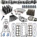 Truck Replacement Camshaft Kit, Fit for 1997-2006 LS 4.8/5.3/5.7/6.0 GMC Chevrolet Gen3/4 with LS Cam Kit for 5.3, Head Gaskets, Springs, Pushrods, Oil Pump, Oil Pumps, Timing Chain