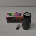 iLive Portable Bluetooth Color Changing Party Speaker, LED Light Effects, ISB212BLK