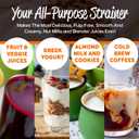 Pro Quality Nut Milk Bag  Big XL Commercial Food Grade  Strong & Durable Reusable Almond Milk Maker Bags & All Purpose Fine Mesh Nylon Cheesecloth Strainer  No Pulp Vegan Milks  Recipes & Vids