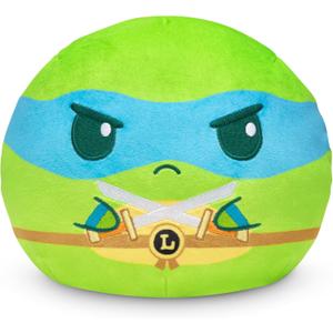 TeeTurtle Teenage Mutant Ninja Turtles 6" Reversible Plushie - Leonardo - Cute Kawaii Soft Stuffed Animal