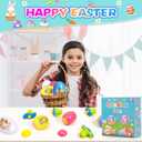 Itscolofy 4 Pack Easter Basket Stuffers for Kids Light Up Spinning Singing Tops with Flash, Easter Gifts for Toddler Boys Girls, Easter Eggs Toys, Easter Eggs Filled Goodie Bag Prize Party Favor
