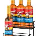 THYGIFTREE Coffee Syrup Rack Organizer 6 Bottle Syrup Holder Stand 2-Tier Storage Shelves for Kitchen Coffee Bar Station