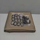 Gazebo Universal Replacement Privacy Curtain  Hugline 10' x 12' Gazebo Side Wall Outdoor Privacy Panel with Zipper (Khaki)