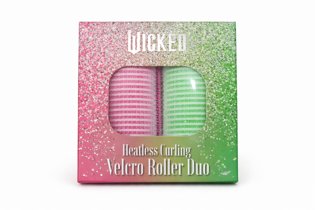 WICKED Heartless Curling Velcro Roller Duo Pack of 2