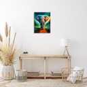 Jreiiolk Elephant Picture Wall Decor, African Animals Wall Art, Modern Contemporary Art Prints, Colorful Painting for Living Kids Room Bedroom Office Home Canvas Decorations (16 * 24inch)