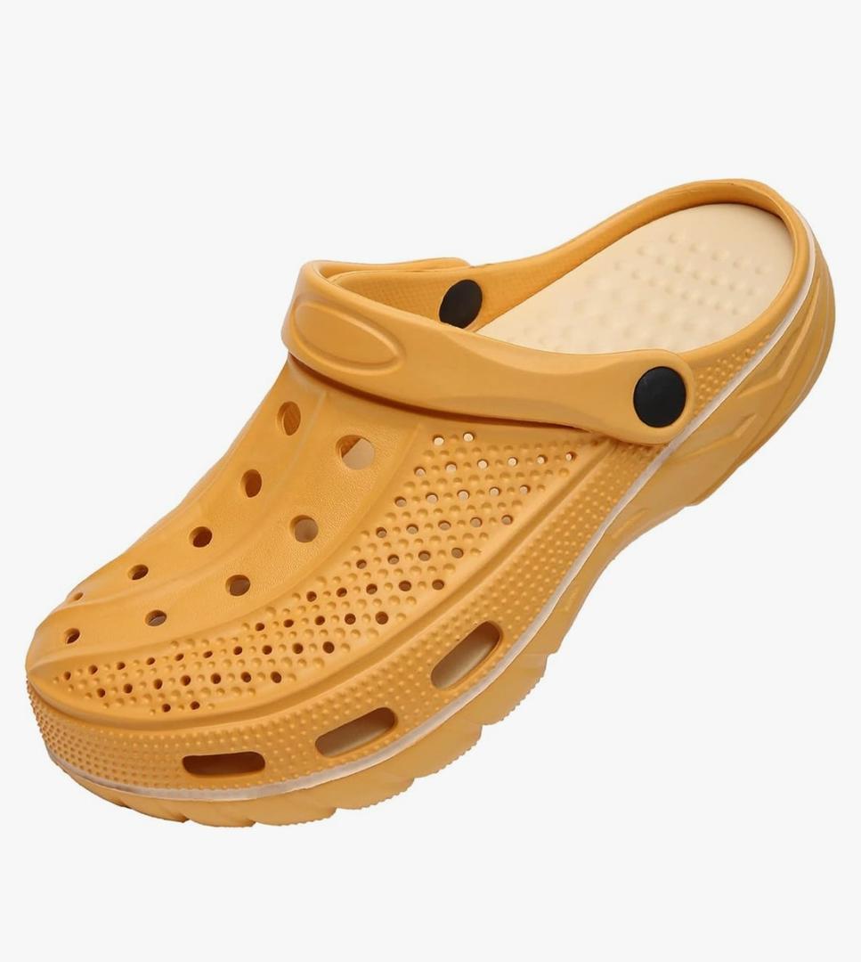 ChayChax Men's and Women's Arch Support Clogs Garden Shoes Slip-on Outdoor Beach Slippers with Removable Cushion Footbed 270.   30cm