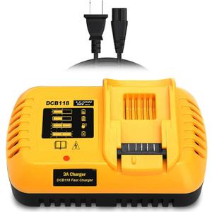 DCB118 Replace for DeWalt Fast Charger 20v/60v Rapid Battery Charger 3Ah, Compatible with Dewalt 20V and 60V Max Batteries