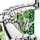 Curved Shower Curtain Rod 43-72 Inches Adjustable, Aluminum Shower Rod Rustproof, Round shower curtain rod, Curved Shower Rods for Bathroom, Bathtub, Stall, Chrome