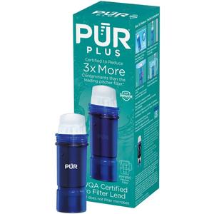 PUR PLUS Lead Reducing Water Pitcher and Dispenser Replacement Filter 1-Pack, NSF and WQA Certified  Compatible with all PUR and Beautiful by PUR Pitchers and Dispensers, Blue, PPF951K1