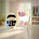 2 x Clothes Set for Labubu,9 Pieces - 3 Clothes Set for 15cm&17cm Labubu, Outfits for Dolls - Sweater + Hat + Bag, Premium Doll Outfit with Multiple Color(Pink,Black,Purple)