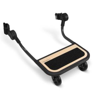 UPPAbaby Piggyback Ride-Along Board for Cruz Stroller Models 2015-2019 - Quick Attachment for Children to Stand + Stroll - 55 lbs. Weight Capacity,Black/Brown