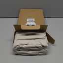 MIULEE Natural Beige Linen Cotton Table Cloth Rectangle Tablecloth Spring Waterproof Spillproof Cross-Star Textured Table Cltoth Decorative Farmhouse Style for Dining Party Weddings 60x120 Inch