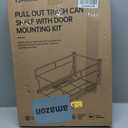 YJHome Pull Out Trash Can Under Cabinet with Soft-Close Slides, Garbage Can Not Included, Cabinet Trash Can Pull Out Kit with Door Mounting Kit, Requires Minimum Cabinets Opening 17" W X 24" D