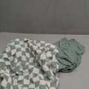 DILIMI Baby Lounger Covers and Muslin Crib Sheets for Baby Boys and Girls 2 Pack, Green and Checkered