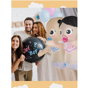 Sintege 2 Pcs Blow up Costume for Adult Funny Inflatable Boo Boo Baby Boy Inflatable Costume for Cosplay Party Gender Revealing Party Baby Shower Christmas Halloween
