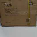 DMI Drop Arm Portable Toilet Commode, Extra-Wide Seat, 500 Pound Weight Capacity, Bucket with Lid Included, Adjustable Legs, Elderly Assistance Products, Grey