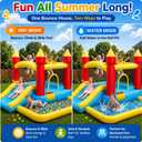 Bounce House for Kids Ages 3-6, Toddler 5-in-1 Inflatable Castle, 300x300x210cm