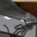 Dream Apparel Naked Cowhide Leather Motorcycle Saddle Bags Studded Throw Over Saddlebags, Motorcycle Side Bags for Honda Shadow Sportster Softail Dyna V-star (Black, No Studs)