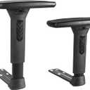 Frassie Height Adjustable Chair Armrest Pair Replacement, Gaming Boss Chair Arms Set (3D)