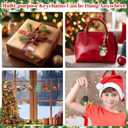 12 Pcs Red Green Christmas Bows,6 Inch Large Wreaths Bows for Tree Gift Wrapping Garland,Christmas Decoration Holiday Party Crafts Xmas Tree Ribbon Ornaments (Pattern)