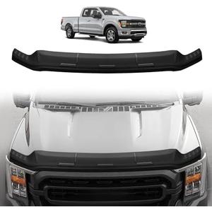 TripleAliners Hood Deflector Protector Compatible with 2021-2025 2026 Ford F150 F-150 Accessories Hood Protector TPE Bug Deflector Shield Replacement(Not Fit Tremor/Raptor, 2024+Platinum/King Ranch)