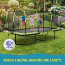 Machrus Replacement Spring Cover for Upper Bounce Rectangular Trampolines, Heavy-Duty, Lightweight, Portable, Foldable, 10x17 ft