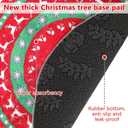 Heavy Duty Christmas Tree Stand Mat 31"/80cm Dia Christmas Tree Mat for Under Tree Silicone Christmas Tree Floor Protector for Preventing Wood Floor from Spills and Scratches, Red