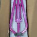 kechery Foldable & Moveable Gymnastics Horizontal Bar with Rings, 3’to 5’Adjustable Height Expandable Junior Kip Bar for Home, Indoor Gym Equipment for Kids (Foldable Purple with Rings)